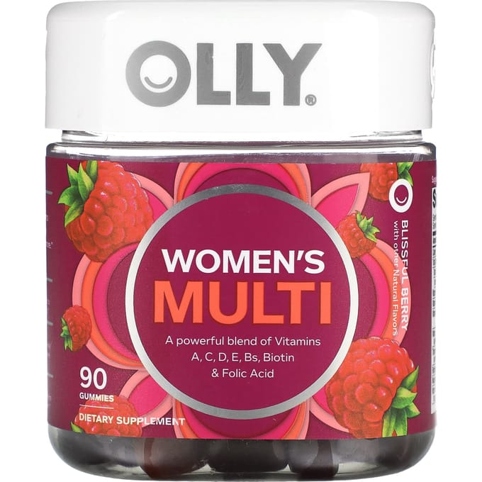 OLLY, Vrouwen Multi, Blissful Berry, 90 gummies