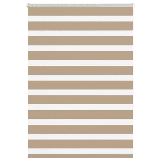 vidaXL - Zebra - Blind - 105x150 - cm - stofbreedte - 100,9 - cm - polyester - zandbruin