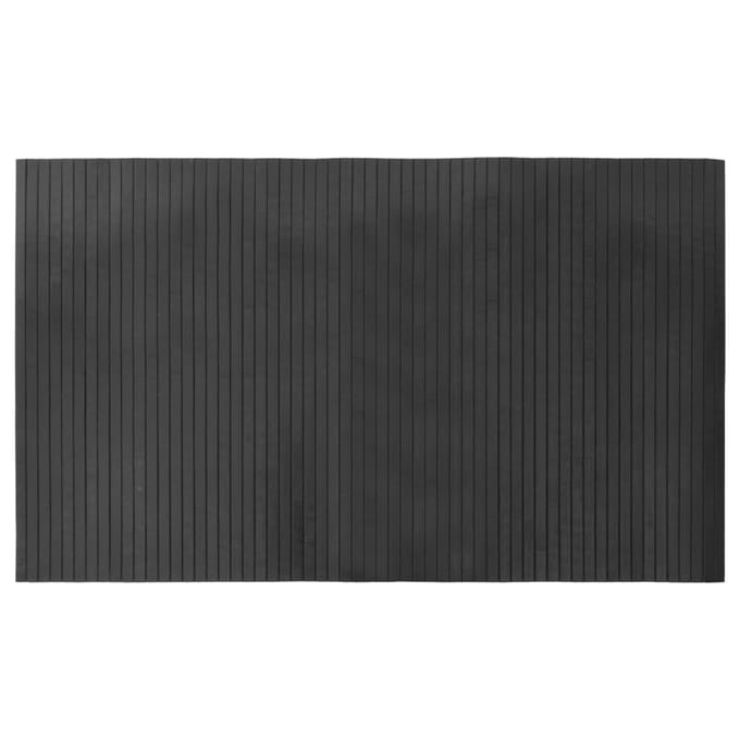 vidaXL - Vloerkleed - rechthoekig - 60x100 - cm - bamboe - grijs