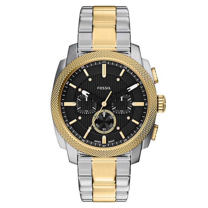 FOSSIL FS6159 Mannen Horloge 44 mm - Goudkleurig/Zilverkleurig