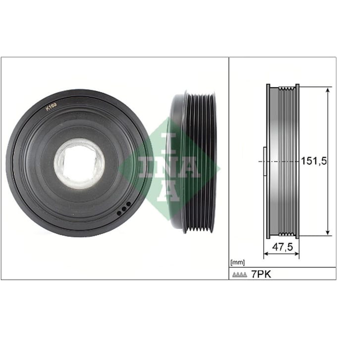 Schaeffler Ina Riemschijf, krukas INA 544 0136 10