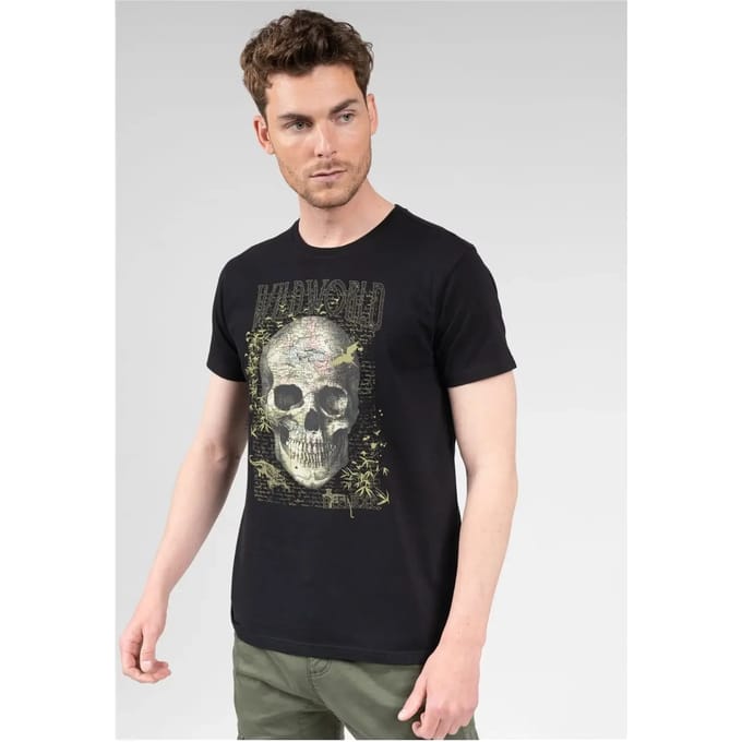 DEELUXE T-shirt met schedelTRAVELLER Black