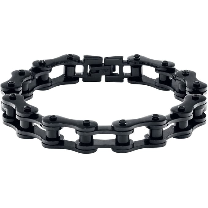 etNox hard and heavy Armband - Black Bike Chain - standaard