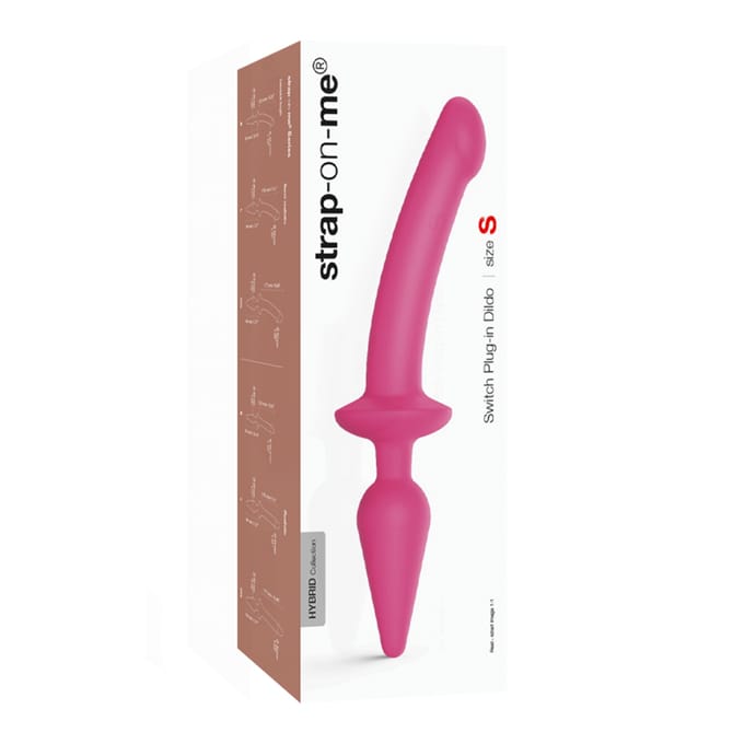Strap-On-Me - Switch Plug-In - Dildo & Buttplug - Roze - Maat 2XL