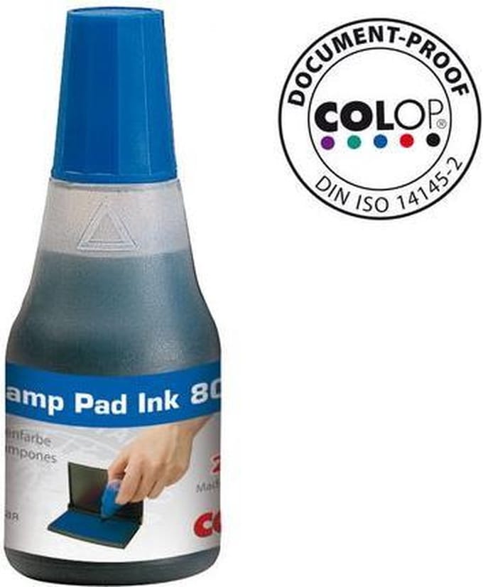 Colop stempelinkt | blauw | blister van 2 stuks
