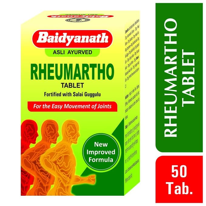Baidyanath Asli Ayurved Rheumartho 50 Tabletten Pijnverlichting Gewrichtsondersteuning Kruidenformule