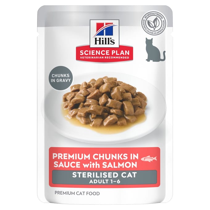 Hill's Science Plan Adult Sterilised Cat - Lachs (12 x 85 g)