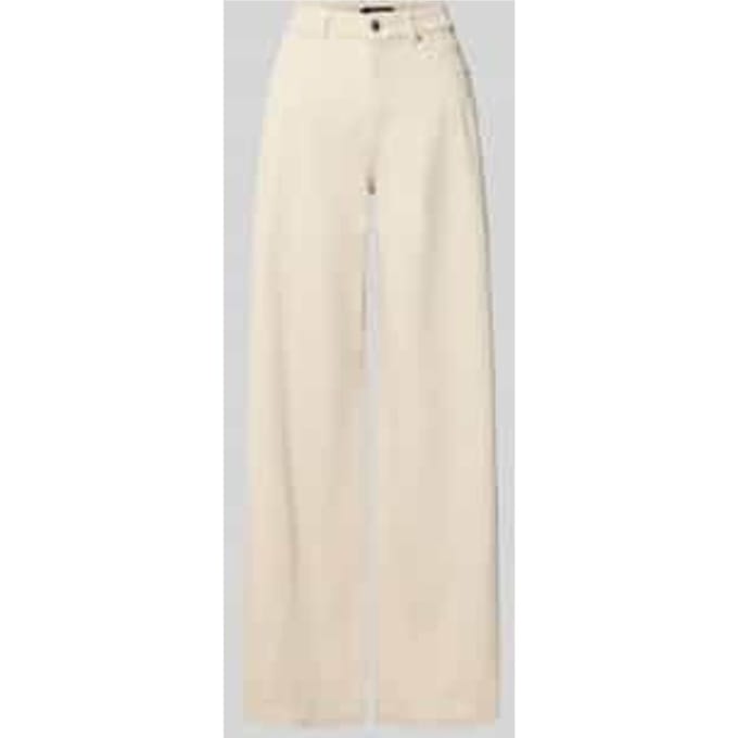 High waist wide fit jeans met steekzakken