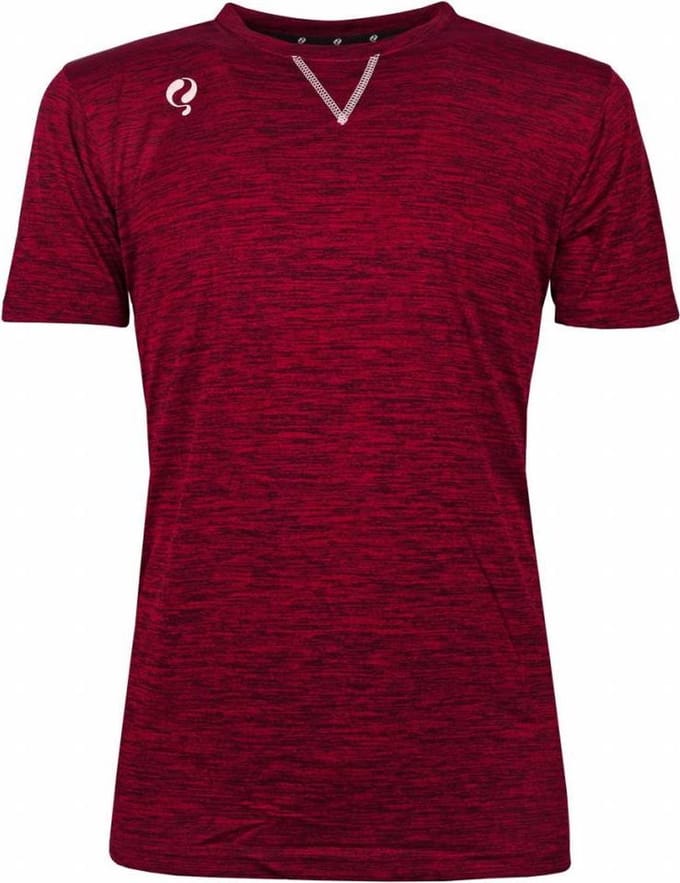 Heren Trainingsshirt Droste Rood / Zwart