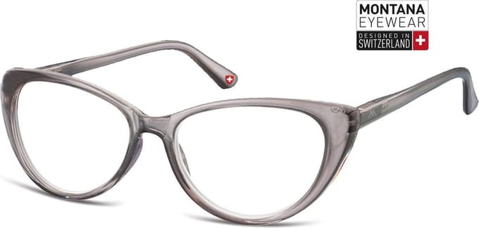 Montana Eyewear MR64F Leesbril Vlindermontuur +3.50 - Glanzend Grijs