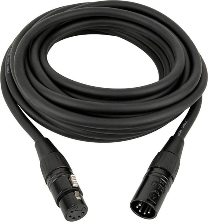 DMX kabel FL866 - AES-EBU XLR/M 5P to XLR/F 5P 6 m