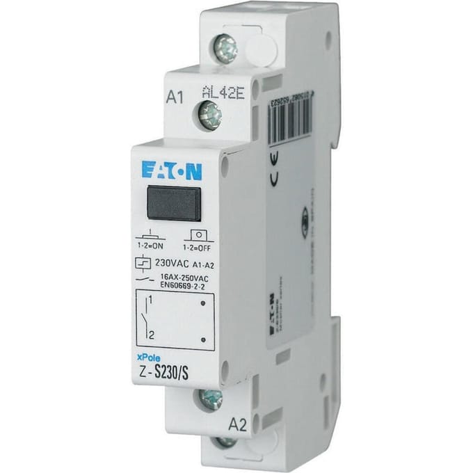 Stroomstootschakelaar Meerdere kleuren 16 A 1x NO 230 V Eaton 265262
