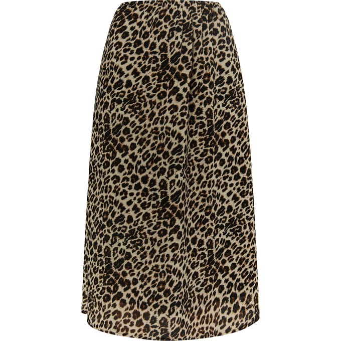Faina Rok met luipaardprint Dames beige leo