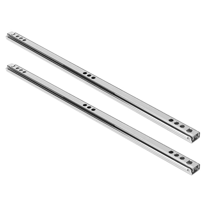 2 stuks/set 342x17mm koudgewalste stalen ladegeleiders met kogellagers voor kast en dressoir