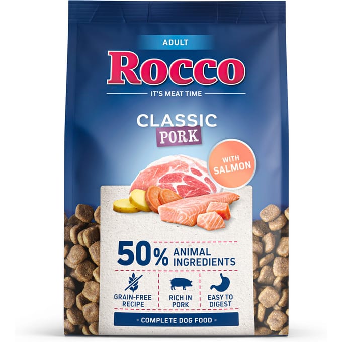 Rocco Classic Adult Varkensvlees met Zalm - 1 kg