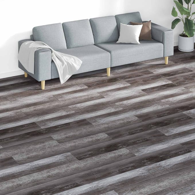 vidaXL - Vloerplanken - Bruin - 5,26 - m² - 18 - st - PVC