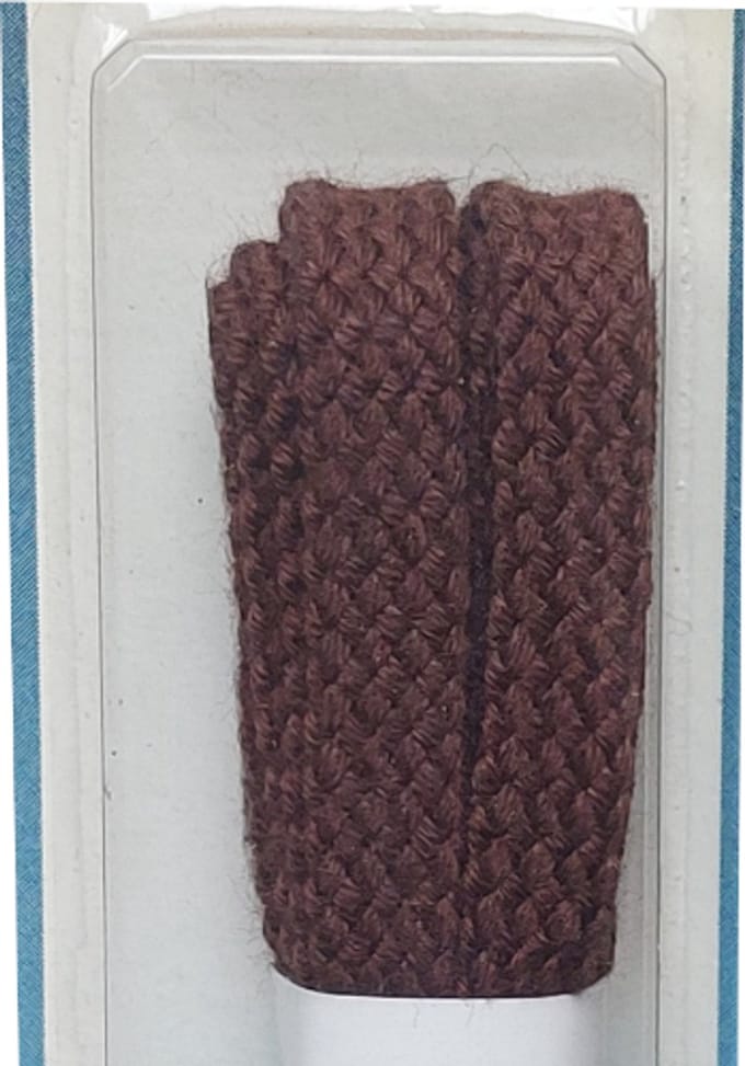 Cordial Veter - Middel Bruin - Plat - Lengte 90 cm - Breedte 7 mm - Schoenveter