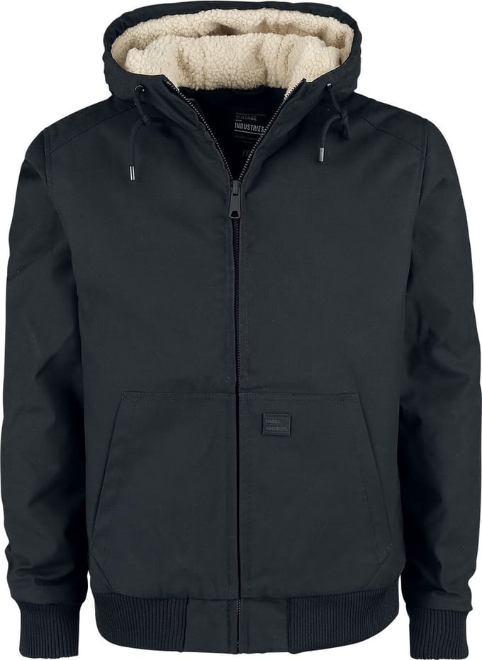 Vintage Industries Winterjas - Datton Jacket - M tot 3XL - voor Mannen - zwart