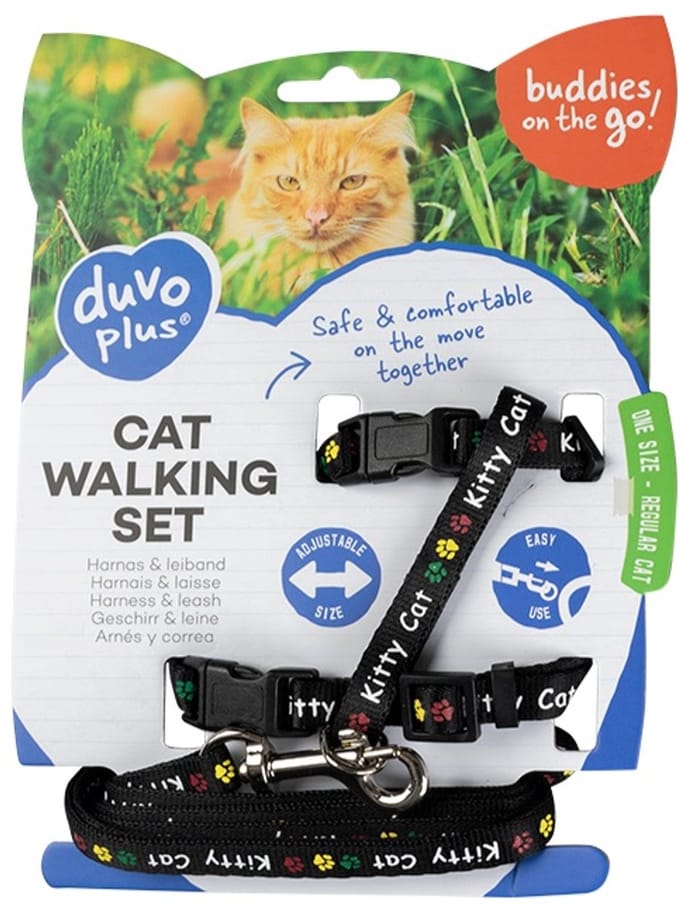 Duvo+ Kat Wandelset Kitty Cat 20-35cm / 10mm - 125cm