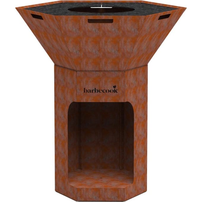 Barbecook Nestor Original - Houtbarbecue - Corten staal - 92x92x101cm