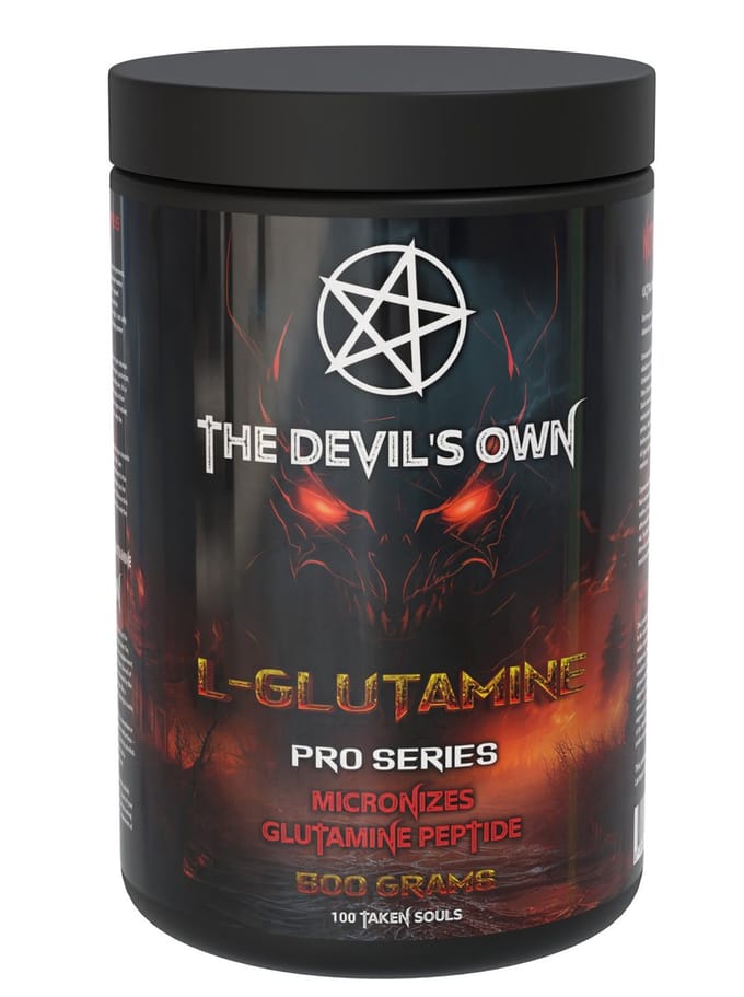 The Devil’s Own L-Glutamine – 500g – Micronized 200 Mesh – Unflavored – Aminozuur Supplement