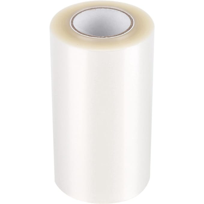 Ruban d'emballage transparent en mousse pour bordures de gâteaux (10mx8cm)? S blanc
