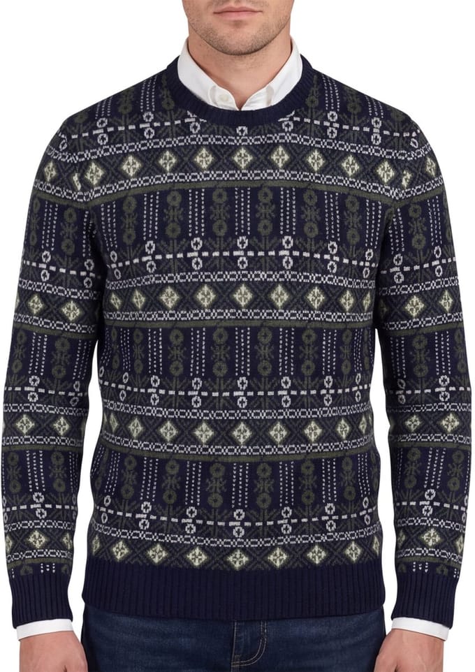 Barbour trui donkerblauw