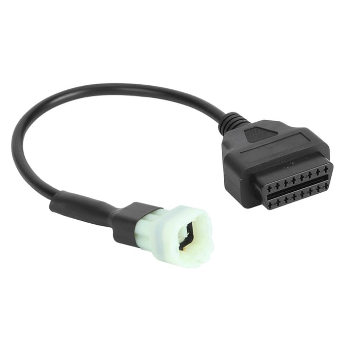 6-pins naar 16-pins adapterkabel OBD2 Motorfoutdiagnose en Detector Geschikt voor Motorfietsen gray