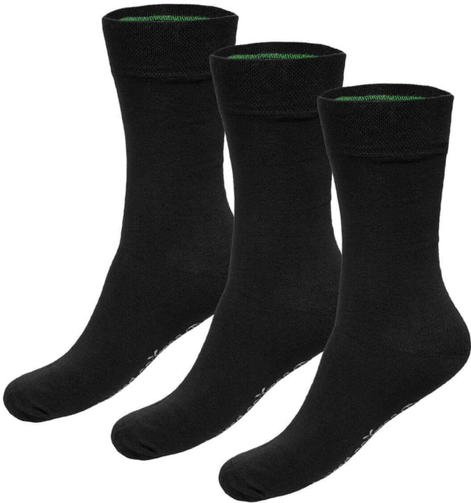 Bamboo Basics Zwarte Sokken Beau - 3-pack - Maat 47-50 - Bamboe Sokken - Normale Sokken