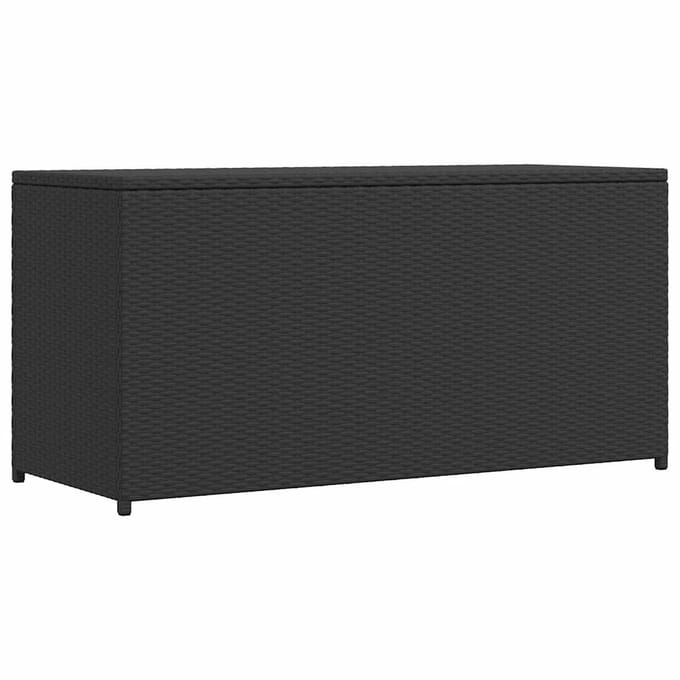 vidaXL - Tuinbox - 120x50x60 - cm - poly - rattan - zwart