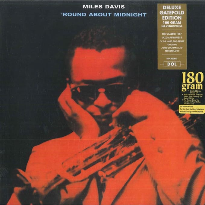 LP Plaat MILES DAVIS - Round About Midnight DOL800HG Dol 2017 Europa Jazz red