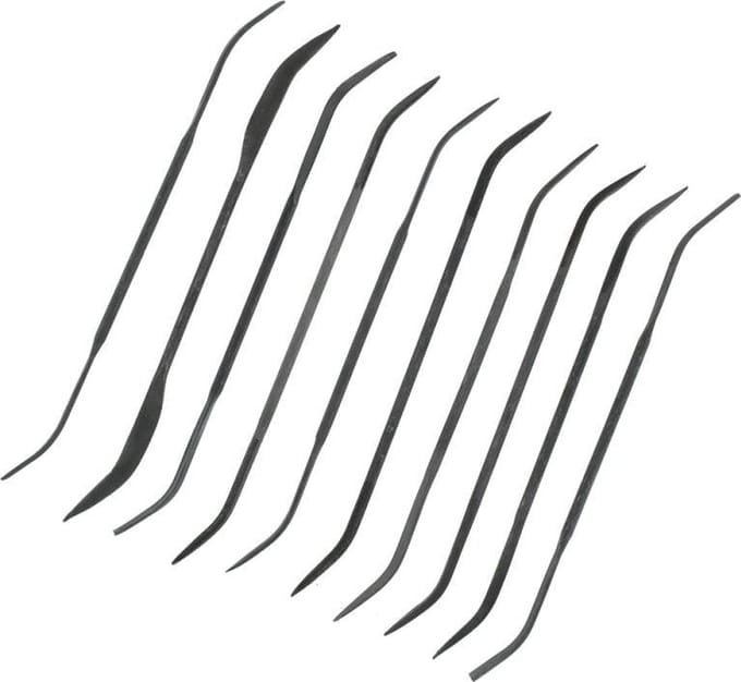 Model Craft Vijlenset - PFL6003 Medium Cut Double Ended Riffler Files Set (10pc) Gereedschap
