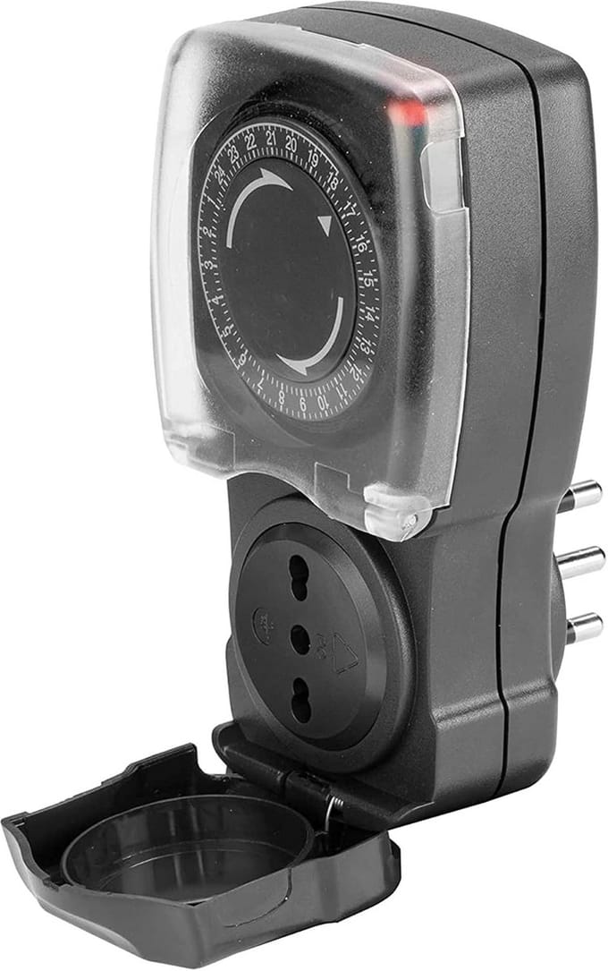 Buitenstopcontact met Timer IP44 - Italiaanse Stekkerdoos Dagprogramma