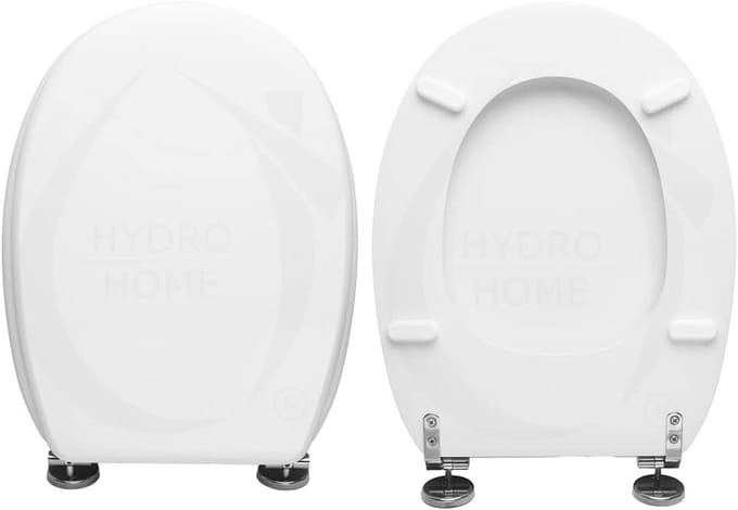 WC-bril - Toiletdeksel - Badkamer Upgrade - Verstelbare Scharnieren - 33-37cm Breed - Wit