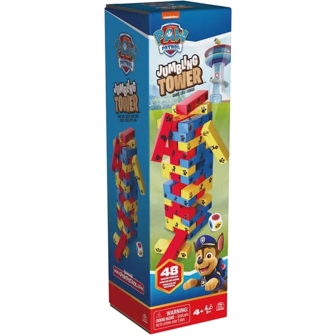 Spin Master Paw Patrol Jumble Toren Spel - 48 Houten Blokken