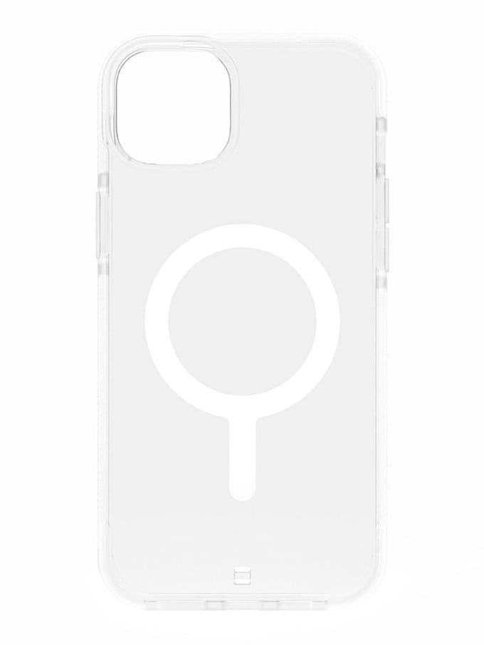 BodyGuardz Ace Pro MagSafe hoesje iPhone 15 Plus – Ingebouwde MagSafe ring – Antislip grip – Behandeld tegen microbiële groei - Transparant