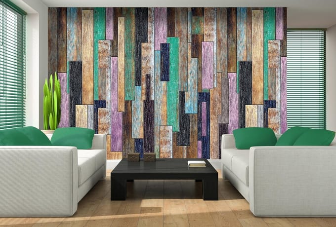 Poster | Groen , Paars | 104 x 70,5 cm