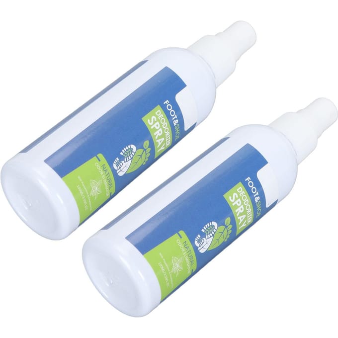 100ml x 2 Voetgeurverwijderaar Draagbare Multifunctionele Verkoelende Voetdeodorant Spray voor Thuis gray