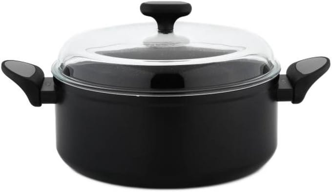 Nois Silver Salto - Traditionele Pan - 7L - Inductiecompatibel - Duurzaam Aluminium - Soft-Touch Handgrepen