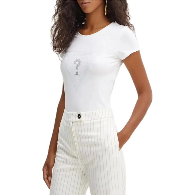 Dames-T-shirt Guess Triangle Maze R3