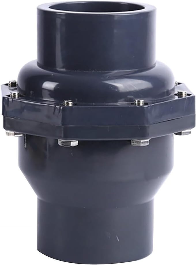 Dubbele Unie Swing Check Valve voor PVC Buizen - Solvent Welded Fittingen voor DN32 Φ40mm Druksystemen