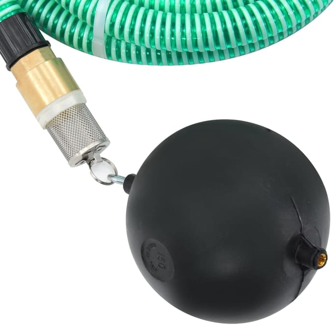 Vidaxl Zuigslang met Messing Koppelingen, Groen, 1,1  4 M, PVC