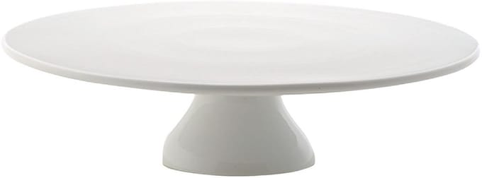 Taartstandaard - Serveerschaal Cake - Taarten Presenteren - Brede Stabiele Voet - 33cm Diameter - Wit