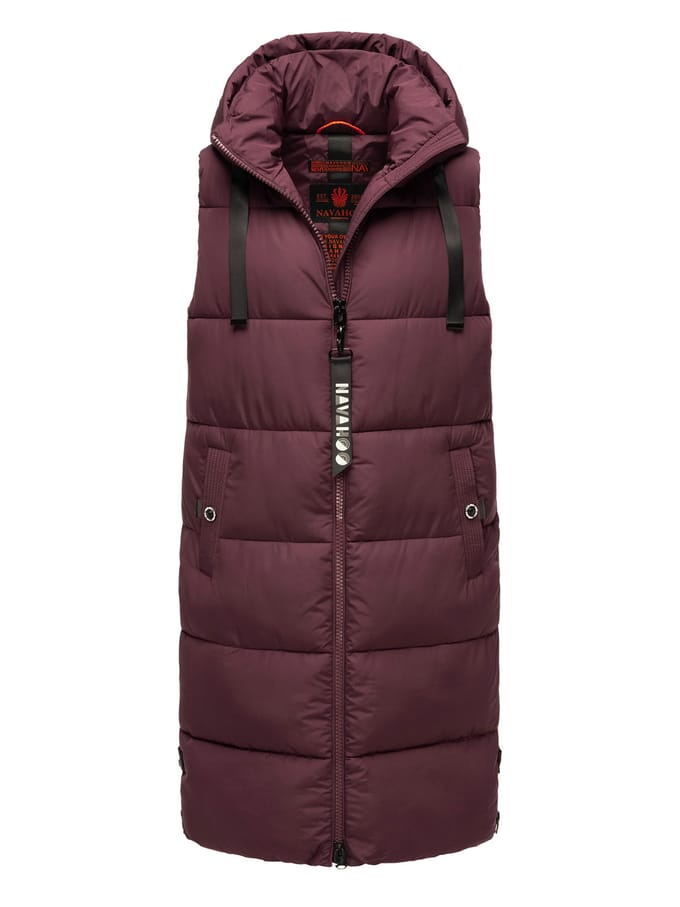 Navahoo dames lange bodywarmer Schnuffelchen – Warm & Stijlvol met Capuchon