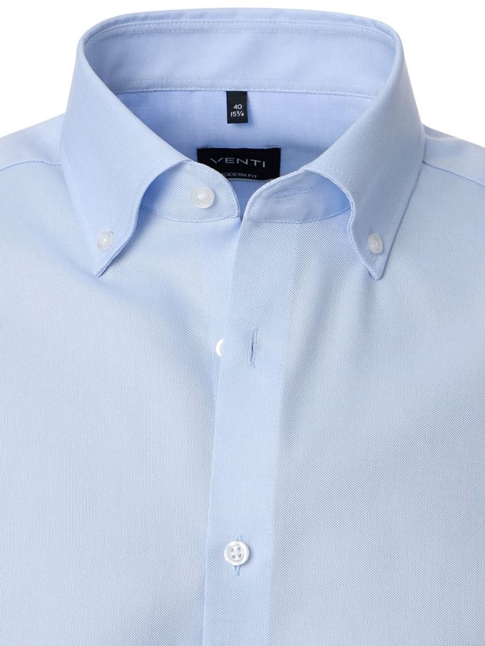 Venti Overhemd Button Down Boord Met Motief Modern Fit - L