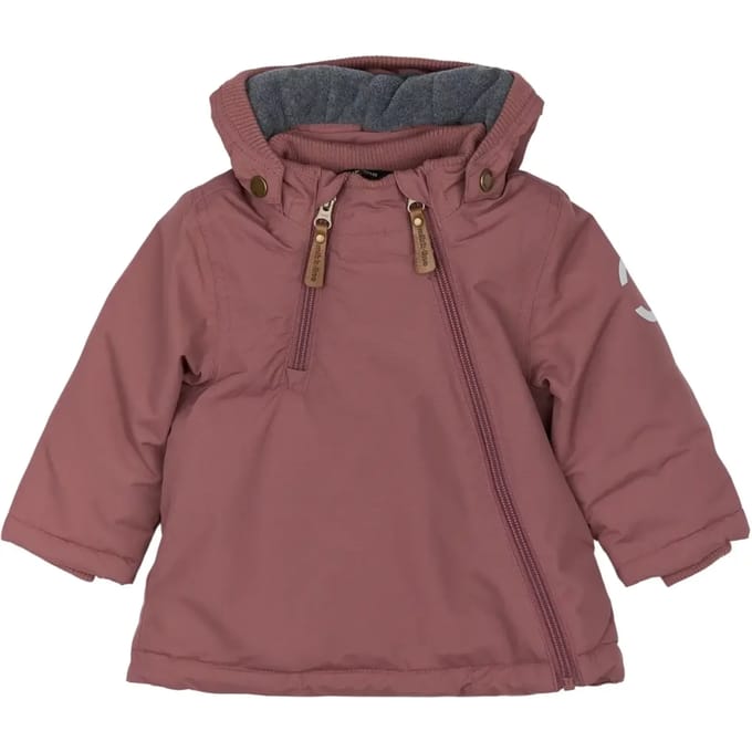 Baby jas met capuchon Mikk-Line Solid