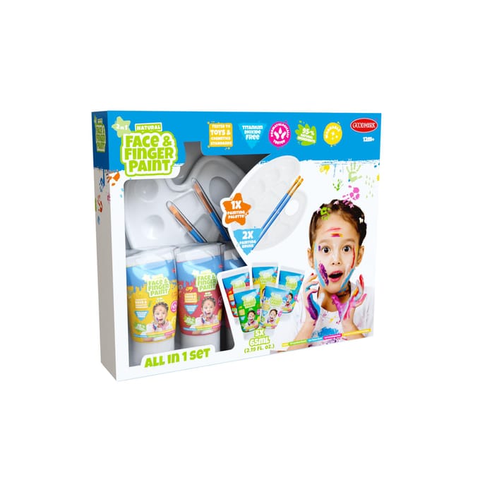 Natural Face & Fingerpaint All-in-One Set Verven en kleuren