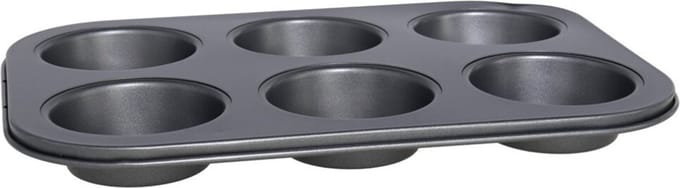 Gerimport - Muffins/cupcakes maken bakvorm/blik voor 6x stuks 26 x 19 cm