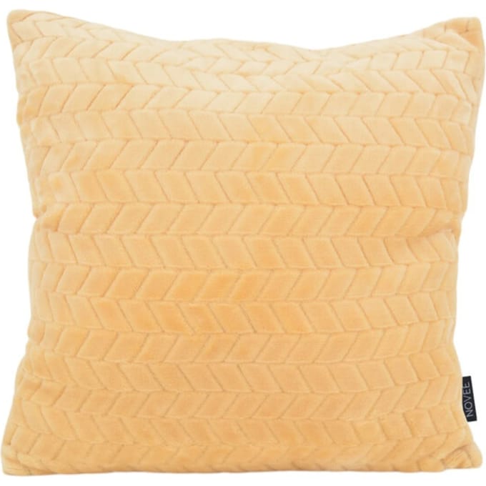 NOVÉE Sierkussen pluche boter | 45 x 45 cm | polyester