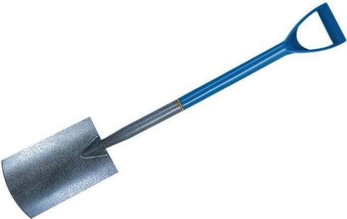 Spitspade 970mm met epoxygecoate kop met hamerafwerking